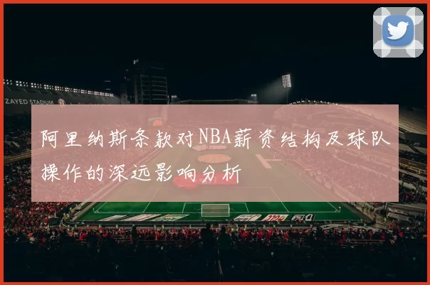 阿里纳斯条款对NBA薪资结构及球队操作的深远影响分析